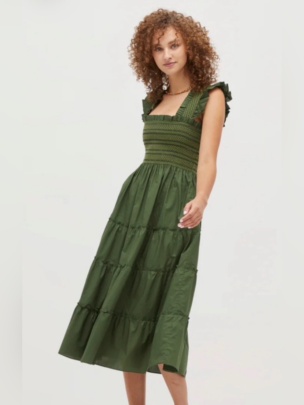 Hill House Leaf Green Ellie Dress Size XS
